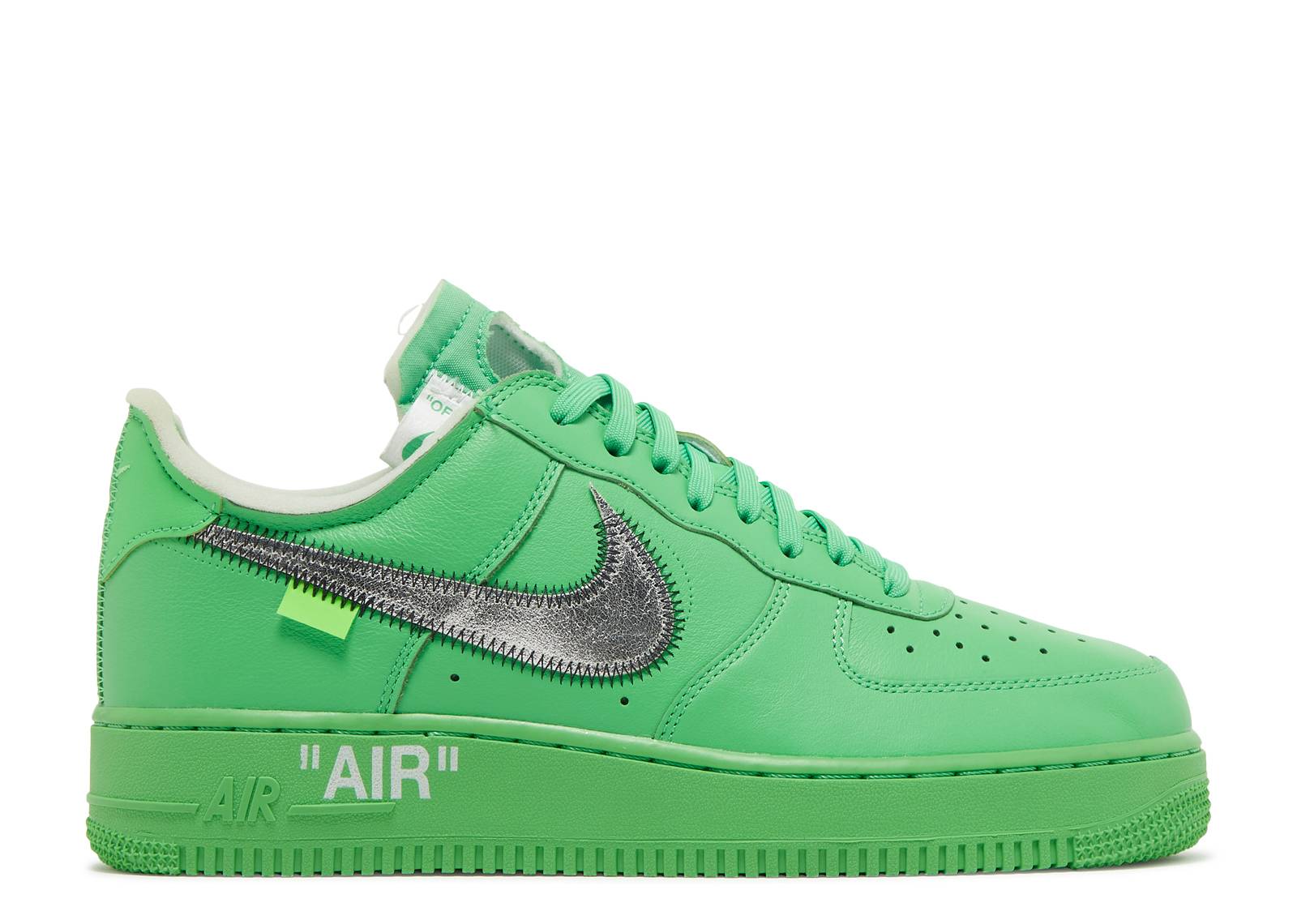 off white green nike air force 1