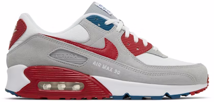 Nike Air Max 90 'Athletic Club White Red Blue' DQ8235-001 Nike Air Max 90 'Athletic Club White Red Blue' DQ8235-001