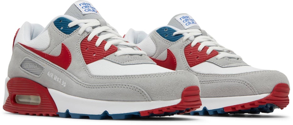 Nike Air Max 90 '運動俱樂部白紅藍' DQ8235-001 Cheap Nike Air Max 90 '運動俱樂部白紅藍' DQ8235-001