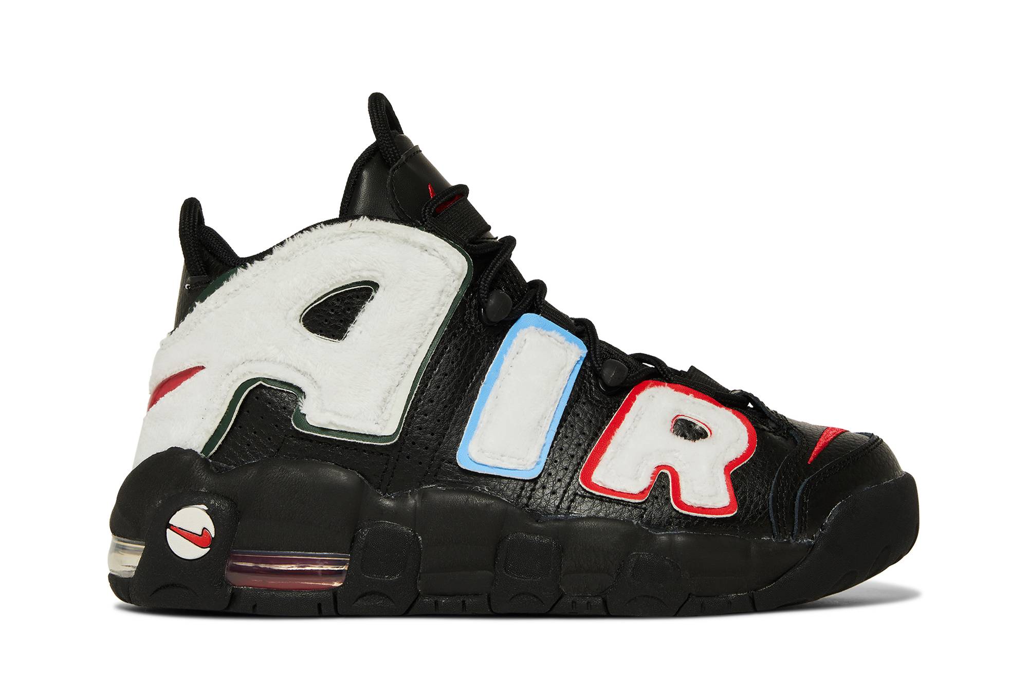 (Grade School) Nike Air More Uptempo 'Black White Fleece' DQ7780-001