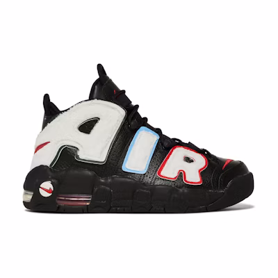(GS) Nike Air More Uptempo 'Black White Fleece'
