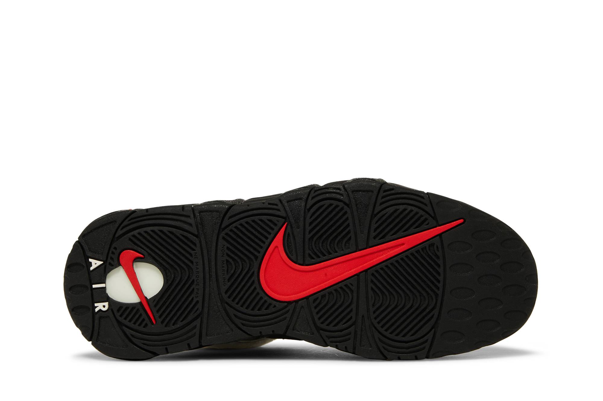 Shop (Sekolah Dasar) Nike Air More Uptempo 'Hitam Putih Fleece' DQ7780-001