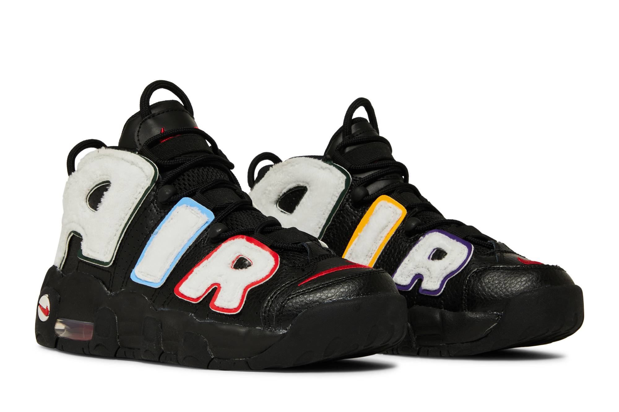 (Grade School) Nike Air More Uptempo 'Black White Fleece' DQ7780-001