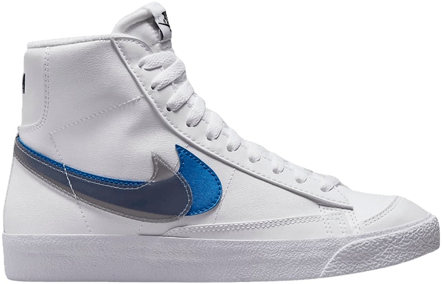 Nike Blazer Mid Next Nature 'Double Swoosh â White Hyper Royal' (GS) - FD0690-100 - Novelship