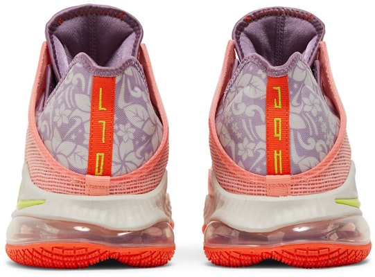 Nike LeBron 19 Low 'Hawaii' Lelaki DQ8344-600 Details for Nike LeBron 19 Low 'Hawaii' Lelaki DQ8344-600