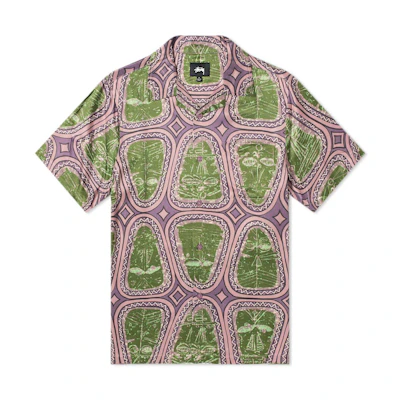 Stüssy Short Sleeve Mask Shirt 'Pink'