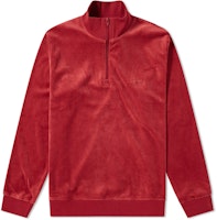 Stüssy Velour LS Zip Mock 'Maroon' Stüssy Velour LS Zip Mock 'Maroon'