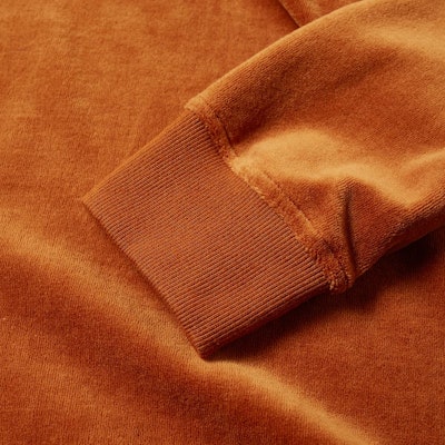 Stüssy Velour Ls Zip Mock 'Rust Red' Lookbook Stüssy Velour Ls Zip Mock 'Rust Red'