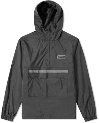 Stüssy Contrast Ripstop Anorak Black Buy Stüssy Contrast Ripstop Anorak Black
