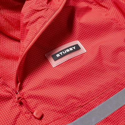 Stüssy Contrast Ripstop Anorak Red Lookbook Stüssy Contrast Ripstop Anorak Red