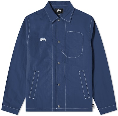 Stüssy Folsom Coach Jacket Navy Buy Stüssy Folsom Coach Jacket Navy