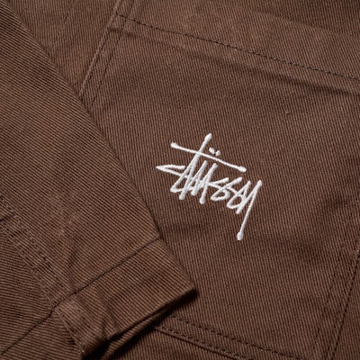 Stüssy Spotted Bleach Chore Jacket Brown Lookbook Stüssy Spotted Bleach Chore Jacket Brown