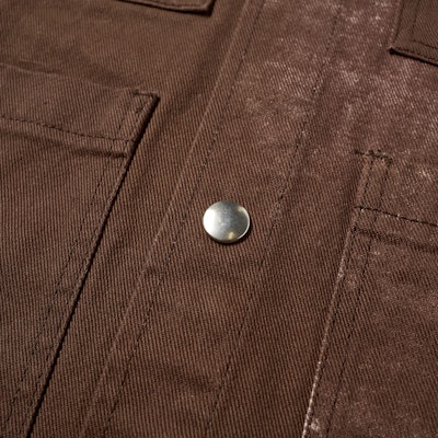 Stüssy Spotted Bleach Chore Jacket Brown Shop Stüssy Spotted Bleach Chore Jacket Brown