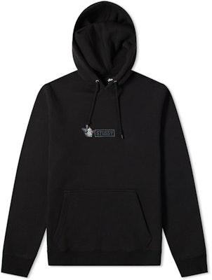Stüssy Butterfly Applique Hoody Black Buy Stüssy Butterfly Applique Hoody Black