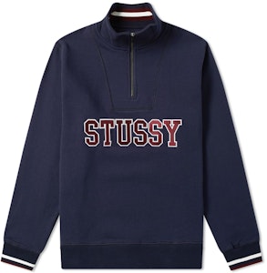 Stüssy 对比条纹立领海军蓝上衣 Buy Stüssy 对比条纹立领海军蓝上衣