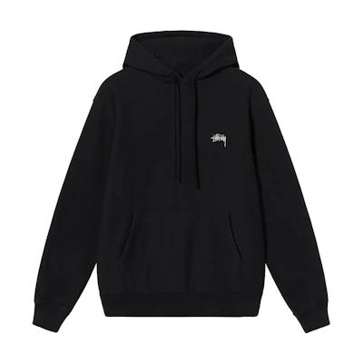 Stüssy Stock Logo Hood Black