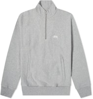 Stüssy Stock Logo Mock Grey Heather Stüssy Stock Logo Mock Grey Heather