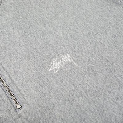 Stüssy Stock Logo Mock Grey Heather Order Stüssy Stock Logo Mock Grey Heather