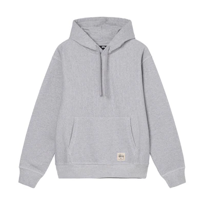 Stüssy Contrast Stitch Label Hood Grey Heather