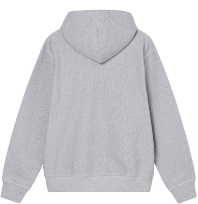 Stüssy Contrast Stitch Label Hood Grey Heather Order Stüssy Contrast Stitch Label Hood Grey Heather