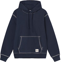 Stüssy Contrast Stitch Label Hood Navy Stüssy Contrast Stitch Label Hood Navy