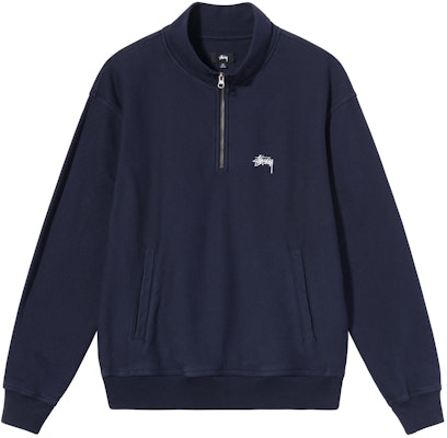 Stüssy Stock Logo Mock Navy Buy Stüssy Stock Logo Mock Navy