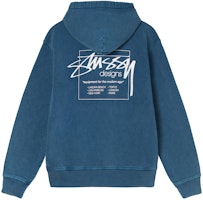 Stüssy Dyed Stüssy Designs Hood Blue Stüssy Dyed Stüssy Designs Hood Blue