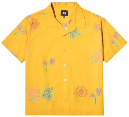 Kemeja Bunga Tangan Stüssy Warna Mustard Buy Kemeja Bunga Tangan Stüssy Warna Mustard