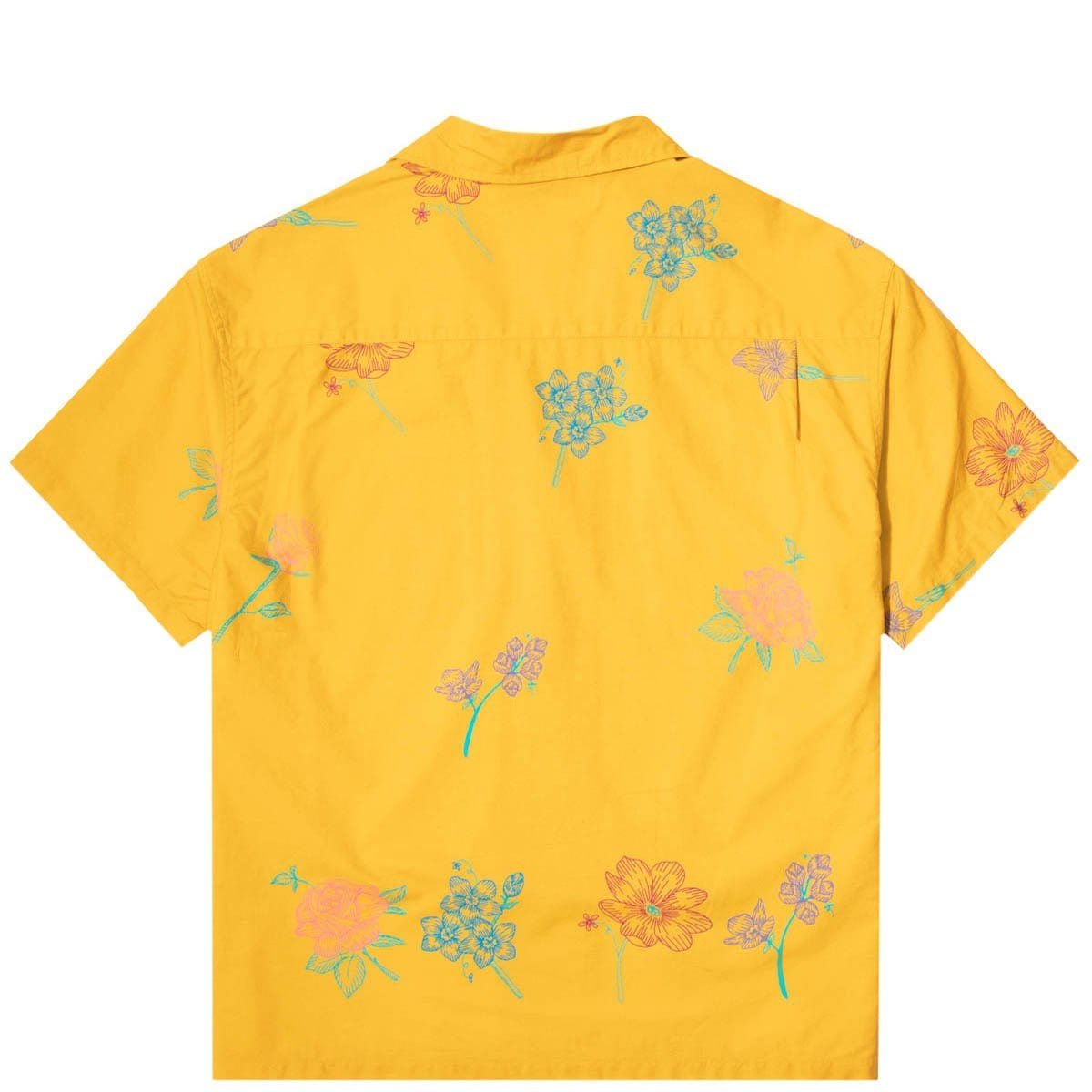 Stüssy Hand Drawn Flower Shirt Mustard 圖 2