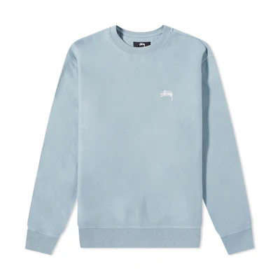 Stüssy Stock Logo Short Sleeve Pocket Crew Slate