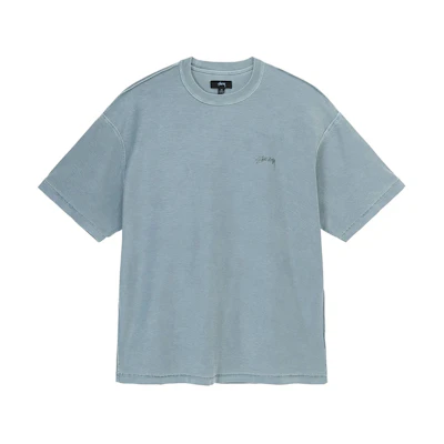 Stüssy Pigment Dyed Inside Out Crew T-Shirt Slate
