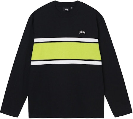 Stüssy Color Block LS Crew Black Buy Stüssy Color Block LS Crew Black
