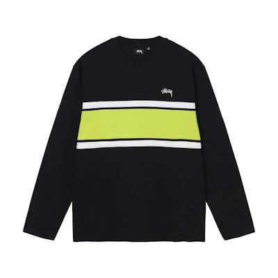 Stüssy Color Block LS Crew Black