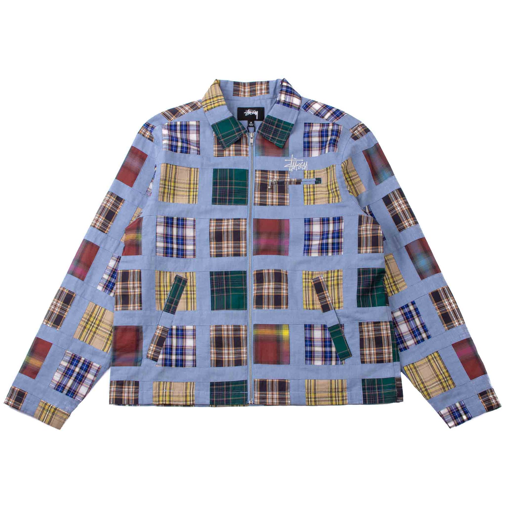 Stüssy Madras Patchwork Zip Jacket 1677049079737_StssyMadra0.jpeg