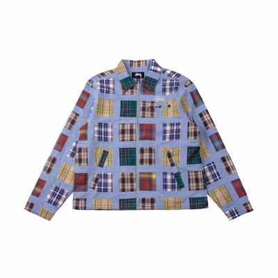 Stüssy Madras Patchwork Zip Jacket Plaid