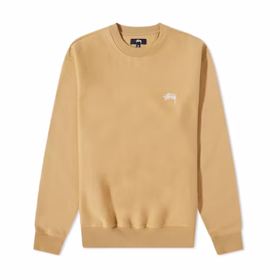 Stüssy Stock Logo Crew Tan