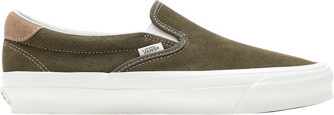 Dark green sales slip on vans