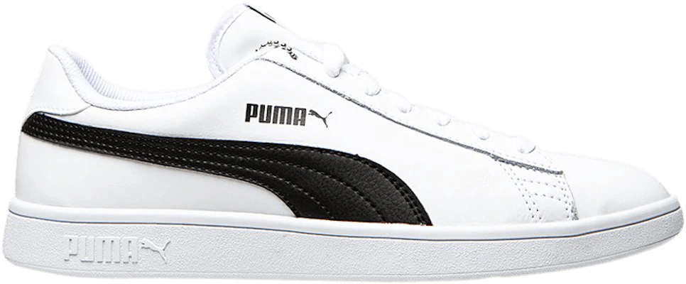 Puma smash v2 black best sale white