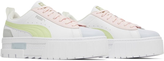 (W) 彪马Mayze皮革‘白色极地冰’ 385591-02 Cheap (W) 彪马Mayze皮革‘白色极地冰’ 385591-02