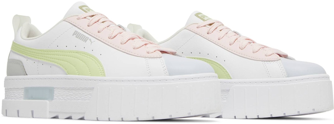 (W) Puma Mayze Leather 'Putih Arctic Ice' 385591-02 Cheap (W) Puma Mayze Leather 'Putih Arctic Ice' 385591-02