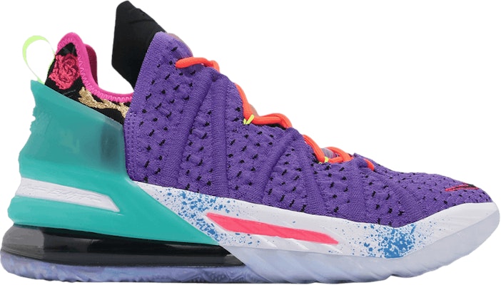 Purple shop lebron 18