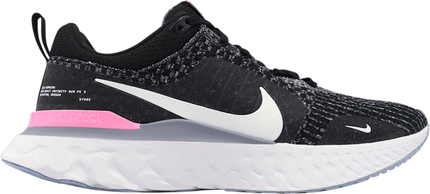 Flyknit react black and grey deals