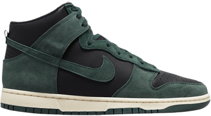Nike Dunk High Retro PRM 'Black and Deep Green'