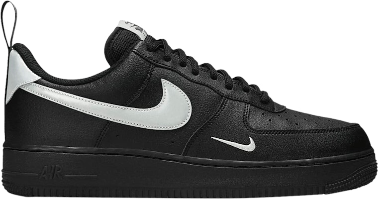 Nike air force 2025 black and silver