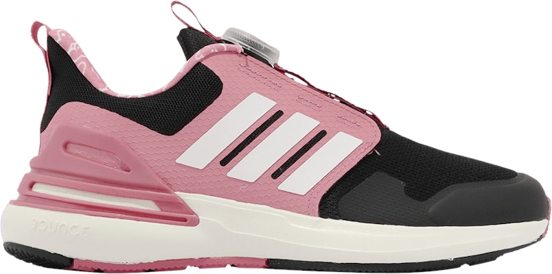 Girls black 2025 and white adidas