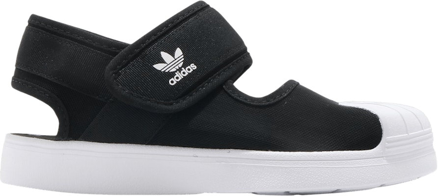 Adidas superstar sandals black outlet