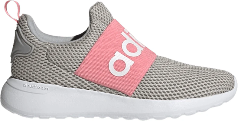 Grade School adidas Lite Racer Adapt 4.0 Grey Super Pop Q47209