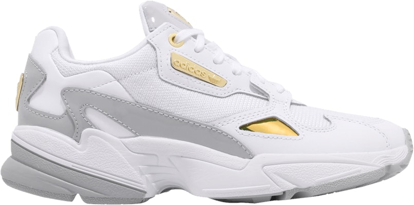 Adidas falcon white gold 2025