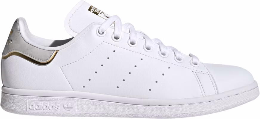 Adidas stan top smith white metallic