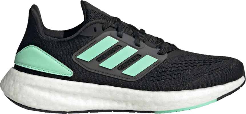 Women adidas PureBoost 22 Black Pulse Mint HQ8578 HQ8578